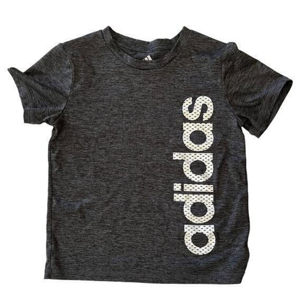 Adidas Tricot Logo Gray Kids Tee T-Shirt